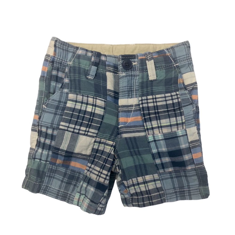 Baby Gap Patchwork Chino Plaid Shorts Size 2T